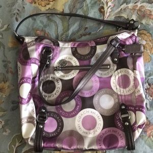 COACH Alexandra Snaphead Scarf Print Bag